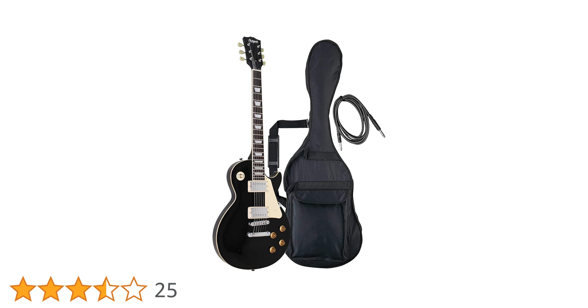 Amazon.co.jp: PhotoGenic エレキギター LPタイプ LP-260/BK